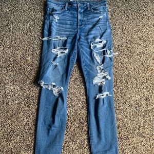 american eagle ripped jeans